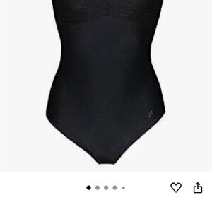 Classic Black One-Piece Swimsuit with High-Cut Leg